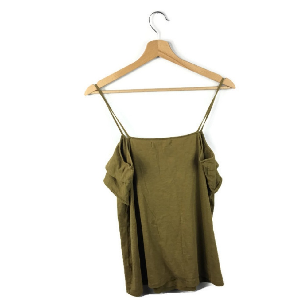 Madewell Hi-Line Ruffle Cascade Tank Size Small - Picture 3 of 5